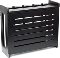 Boîte de rangement pour routeur WiFi en bois - Étagère décorative murale standard pour modem avec système de gestion des câbles
