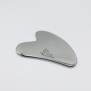 Rodillo de Masaje Facial de Acero Inoxidable, Herramienta Guasha Plateada, Gua Sha de Acero Inoxidable - Product Image 5