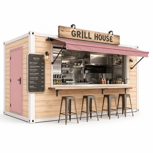 Contenedor Prefabricado de 20 pies para Restaurante con Parrilla al Aire Libre, Bar en Contenedor de Envío, Quiosco Móvil de Comida Rápida para Campamentos y Lugares Turísticos - Product Image 3