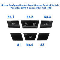 Tapa del interruptor de temperatura del sistema de aire acondicionado de la consola central compatible con BMW X1 F48 F49 Serie 1 F52 OE 64119461402