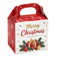 XJY Weihnachtsparty Papier-Geschenkbox mit Griff, Hochzeit Geburtstag Süßigkeiten-Geschenkbox für Gäste Geschenkverpackung