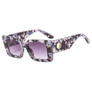 High Quality Luxury <b>Square</b> UV400 Unisex <b>Sunglasses</b> PC UV400 Vintage Eyewear Gafas De Sol - Product Image 1