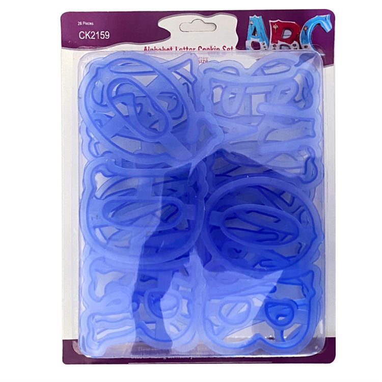 Ensemble d'alphabet en majuscules bleues