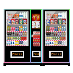 Venta al por mayor de fábrica, gran capacidad, 24 horas, combinación automática de aperitivos, bebidas y alimentos, máquina expendedora de uso comercial - Product Image 3