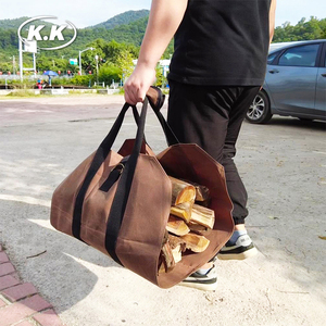 Borsa Porta Legna Kawagebo Kamp (KK) 95 X 46 cm in Tela per Stoccaggio Legna da Ardere e Trasporto Caminetto - Product Image 1