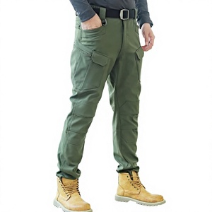 Wholesale OEM Service <b>Lightweight</b> Mid Canvas Breathable Cargo Pants Men Women Anti-Wrinkle Straight Casual Plain Dyed 6 Pocket - Product Image 6