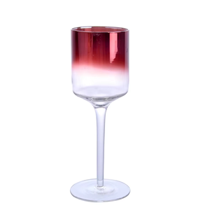 Portavelas de cristal alto más vendido a precio económico pigmentado azul decoración del hogar linterna y tarro de vela - Product Image 5