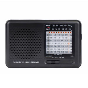 Radio Portátil de 9 Bandas FM MW SW con Altavoz Integrado y Escala de Frecuencia Clara, Funciona con Batería - Product Image 1