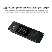 Écran IPS de 2.8 pouces, lecteur Audio BT sans perte, Module de décodage, sortie optique coaxiale DC 5-12V