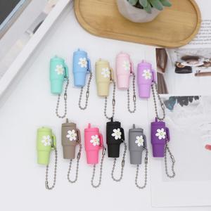 Mini Bottle Bag Pendant Fancy Keychain PVC Silicone Cup <b>Key</b> <b>Rings</b> Simulation Tumbler Cup Keychain - Product Image 4