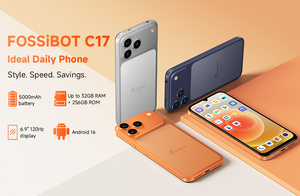 สมาร์ทโฟน Dual 4G รุ่นปลดล็อค หน้าจอ 6.9 นิ้ว แบตเตอรี่ 5000mAh ความจุ 4+128GB ระบบปฏิบัติการ Android 16 รุ่น Fossibot C17 - Product Image 4