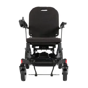 경량 지능형 파워 휠체어 장애인을위한 판매용 전동 휠체어 탄소 섬유 안후이 6 Km/h 흑인