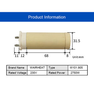 Núcleo de Calentamiento Cerámico Tipo 33A2 230V / 1800W para Máquinas de Soldar TWINNY S, TWINNY T /T USB, GHIBLI, SOLANO y VARIANT Hotwind - Product Image 2
