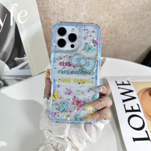 Nouvelle <span class=keywords><strong>Coque</strong></span> de Téléphone Antichoc TPU+PC Tendance 2026 avec Paillettes Époxy et Nœud Papillon 3D Diamanté pour XIAOMI 17T PRO 5G - Product Image 3