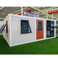 Maisons préfabriquées modulaires pliables en kit de conteneurs, 20ft, 40ft, 2 ou 3 chambres, économiques, mobiles, avec salon intégré