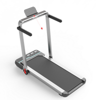 2.5HP Portable pliant sous le bureau tapis roulant électrique Machine 2-en-1 double affichage LED tapis de marche pour un usage domestique