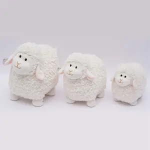 可爱绵羊毛绒玩具毛绒动物毛绒玩具家居装饰可爱创意玩具绵羊儿童娃娃