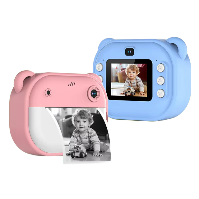New Y600 Kids Toy Instant Print Camera with 24MP 1080P Photo Video HD Dual Lens, Puzzle Games and Music