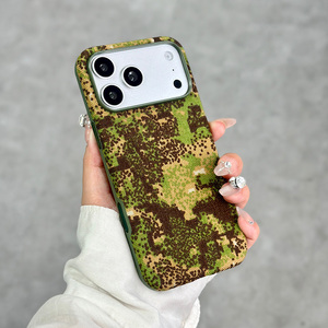เคสโทรศัพท์ลายพรางเท่ๆ รุ่น L181 แบบแม่เหล็ก สำหรับ iPhone 13 14 15 16 17 Pro Max เคสผ้าแฟชั่น - Product Image 5