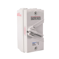 Interrupteur isolant industriel Clipol 2 pôles 63A 500V IP66 résistant aux intempéries verrouillable certifié SAA Série 56