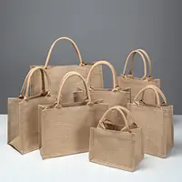 Оптовая продажа, индивидуальный логотип, натуральная белая Экологически чистая сумка для продуктов, Джутовая сумка, шоппинг для рекламы