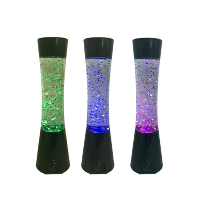 Veilleuses LED personnalisées USB à paillettes, lampe de lave, décoration de fête de vacances, lampe à paillettes