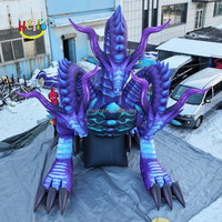 Sculpture gonflable géante d'art de dragon de décoration fraîche pour la décoration de fête de nouvel an