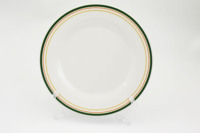 Service de Table Traditionnel Élégant en Gros avec Bord Coloré – Assiettes Durables en Mélamine Écologique Polie Style Traditionnel