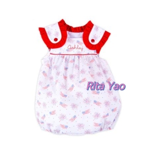 Robes <span class=keywords><strong>d</strong></span>'<span class=keywords><strong>été</strong></span> pour bébé fille, imprimées sur mesure, <span class=keywords><strong>à</strong></span> volants, sans manches, <span class=keywords><strong>robe</strong></span> du 4 juillet pour fille, <span class=keywords><strong>robe</strong></span> <span class=keywords><strong>d</strong></span>'indépendance monogrammée pour <span class=keywords><strong>petite</strong></span> fille, barboteuses - Product Image 3