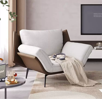 Fauteuil individuel, canapé de salon minimaliste italien, design moderne pour la maison et le balcon