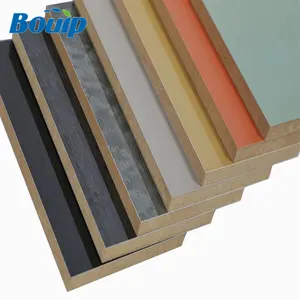 उच्च गुणवत्ता E2 9mm 12mm 15mm के लिए एक तरफ Melamine MDF दरवाजा प्लेट