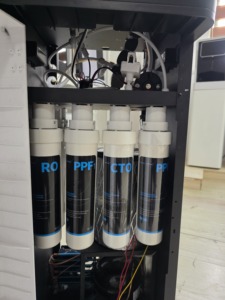 Distributeur d'eau froide et chaude directe avec purificateur, sur pied, boîtier en plastique, pour usage domestique et professionnel, 3 robinets pour eau chaude et froide - Product Image 4