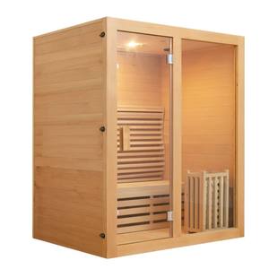 <span class=keywords><strong>Sauna</strong></span> intérieur moderne YEETE pour 2-3 personnes, en bois de cèdre massif, chauffage électrique, fenêtres en transom, 6 radiateurs, garantie de 2 ans - Product Image 2