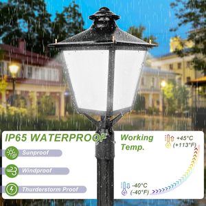 ไฟเสา LED 30W/50W/60W ปรับได้ 3CCT 100-277V สำหรับภายนอกอาคาร ใช้กับเสาไฟฟ้าเชิงพาณิชย์ - Product Image 5