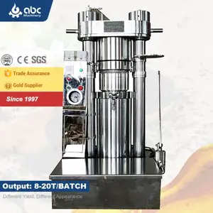 Word BEST-Selling Commercial Hydraulic Mustard Black Seed Soybean Oil Press Machine for Making Processing Cold Pressed Walnut