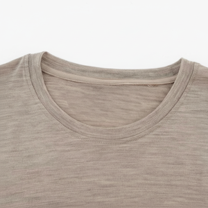 Camiseta personalizada 100% de lana merino para hombre, transpirable, cómoda, a la moda, informal, de manga larga, camiseta - Product Image 1