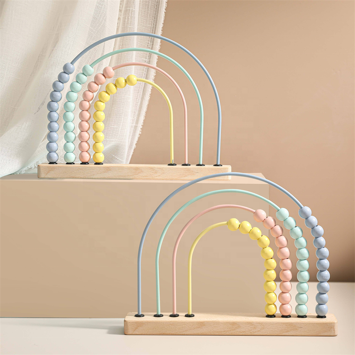 Jeu éducatif Montessori : Barres De Perles Pour Compter - Enfant Préscolaire, Multicolore