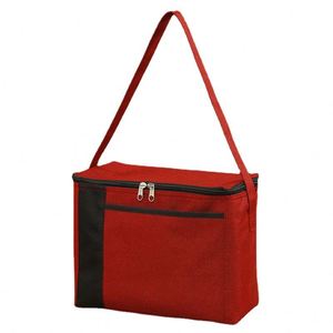 Customization Your Logo Portable Non Woven Large Shoulder Beach Thermal Lunch Box Insulated Cooler Bag - Product Image 5