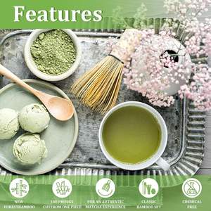 Juego de Batidores de Matcha al por Mayor, Kit Multifuncional Hecho a Mano, Utensilio para Té Verde Ceremonial en Polvo - Product Image 3