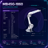 Bras de robot industriel à 6 axes FOBOT, fourni directement par l'usine, robot articulé à bas prix pour la manutention et la découpe des matériaux