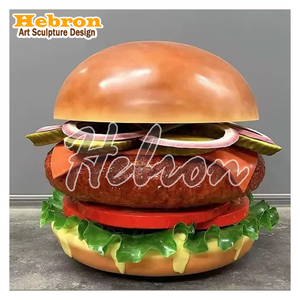 Escultura de Fibra de Vidrio y Resina de Hamburguesa y Papas Fritas Grandes para Decoración de Restaurantes, Entrada de KFC y <span class=keywords><strong>McDonald</strong></span>'<span class=keywords><strong>s</strong></span>, Interior, Exterior, Jardín - Product Image 6