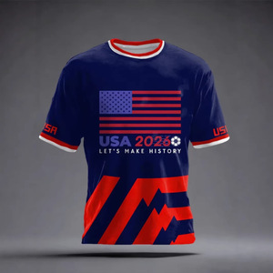 Maillot de football USA 2026 coupe classique à manches courtes, anti-humidité, unisexe - Product Image 1