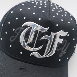 Cappello Trucker a 5 Pannelli con Strass Luccicanti, Fodera in Raso, Logo Personalizzato con Ricamo ad Alta Frequenza e Stampa, Gorras - Product Image 3