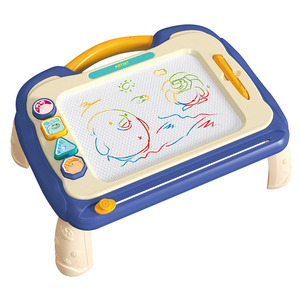 Children Drawing Board Magnetic <b>Plastic</b> Erasable With Detachable Legs For 2 4 Years Old Kids Art <b>Table</b> Unisex Toy - Product Image 1
