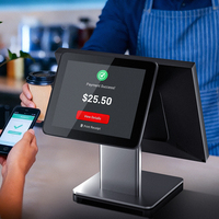Caja Registradora de Alta Gama para Restaurantes, Pantalla Táctil de 15 Pulgadas, Silenciosa y sin Ventilador, para Restaurantes de Alta Cocina, Sistema POS con Windows 11 y Windows 10