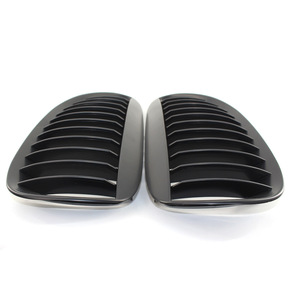 Rejilla delantera para parachoques BMW E63, negro mate, plástico ABS, para la serie 6 de 2004-2010 - Product Image 1