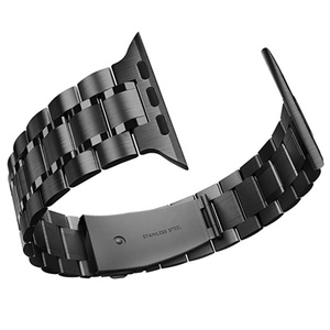 KeepWin Originale 2024 <span class=keywords><strong>Cinturino</strong></span> in <span class=keywords><strong>Acciaio</strong></span> Inossidabile con 5 Perle Metalliche per Apple Watch Serie 9 8 7 6 5 4 SE 3 2 1 - Product Image 1