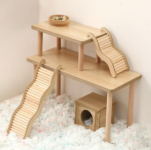 Toptan Modern çok fonksiyonlu ahşap Peeping ev köpekler ve kediler için doğal rüzgar kaçış düğmesi - Product Image 3