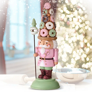 Estatua de decoración navideña personalizada, figurita de croquemche Che de resina, de poliresina <span class=keywords><strong>donut</strong></span>, sombrero de <span class=keywords><strong>donut</strong></span>, figura de soldado caramelo, cascanueces - Product Image 6