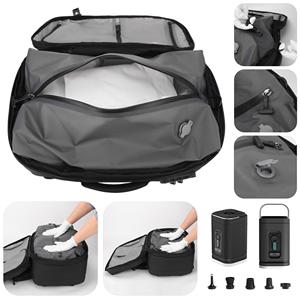 Hot Selling Expandable Business Travel Vacuum Compression Backpack Zipper Custom Logo Waterproof Oxford Laptop - Product Image 2